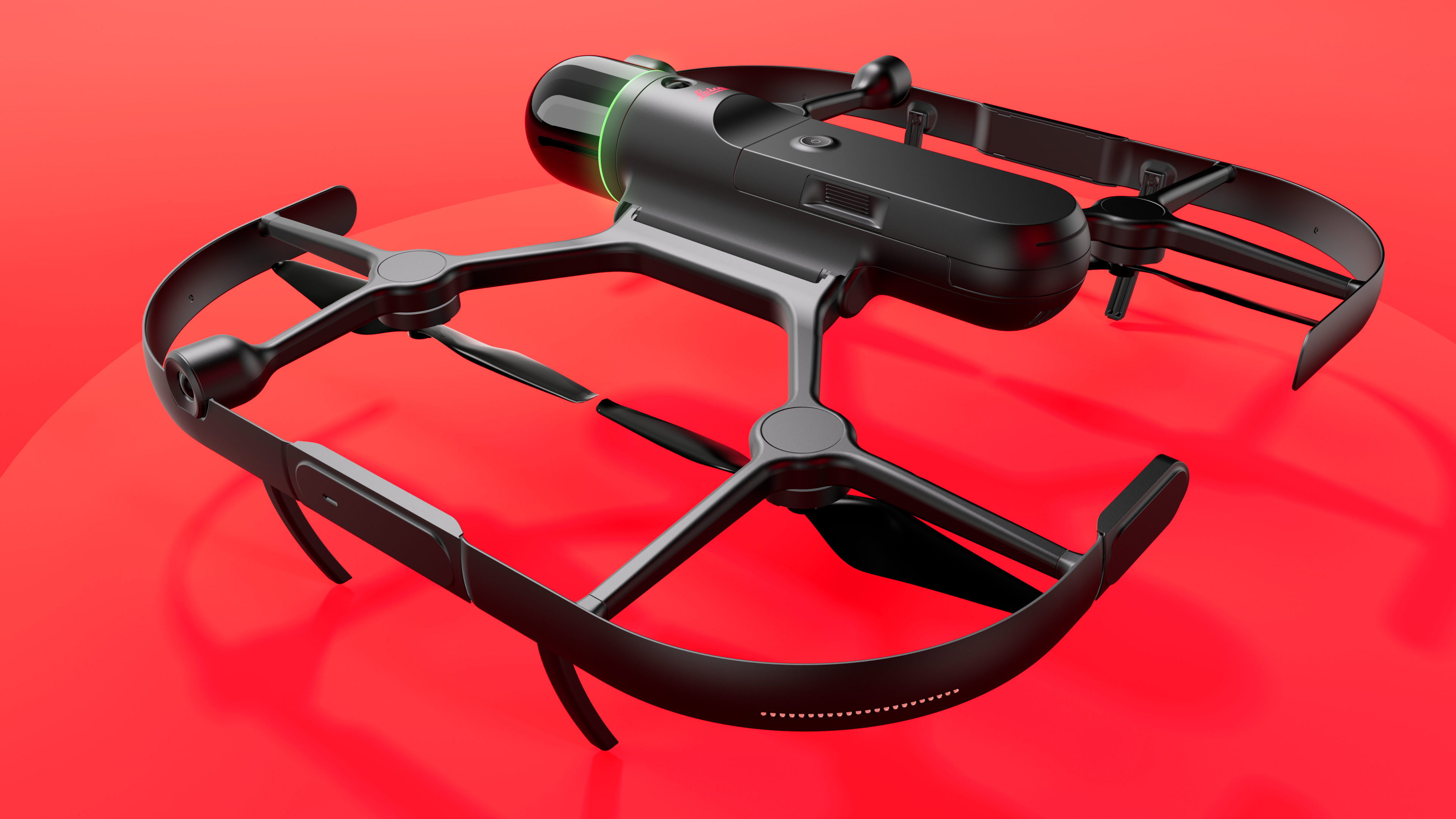 빨간색 연단의 Leica BLK2FLY