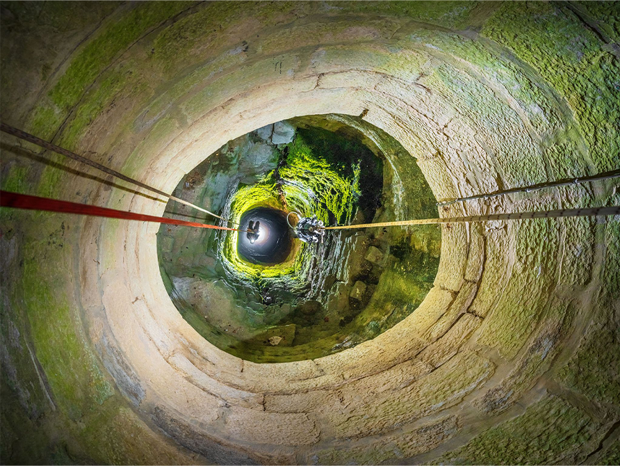 우물 스캔용 풀리